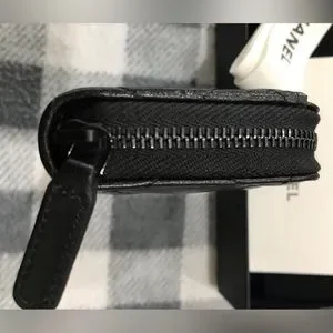 小物 CHANEL Zipped Coin Purse AP3082 Black Chanel Classic Zipped Coin Purse Black Caviar Gold Hardware